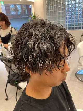 パーマ メンズ 無料ショートモデル 募集中❗️秋山ひらいのヘアスタイル