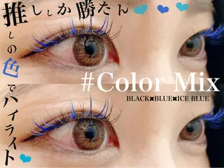 ロング カラー ヘアアレンジ ネイル マツエク・マツパ Cupidトップ アイリスト石川のマツエク・マツパデザイン