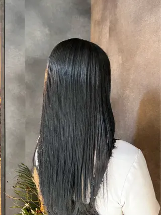 ロング カラー 艶カラー×デザイン カラー特化/値賀大樹のヘアスタイル