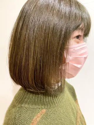 ミディアム レイヤー／似合わせ TAKUYAのヘアスタイル