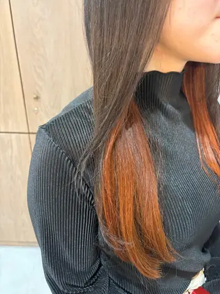 ロング カラー ルプラボウ あいか 韓国ヘア/艶髪のヘアスタイル