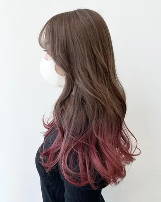 セミロング ✨韓国風カット/艶髪 カラー✨yumeのヘアスタイル