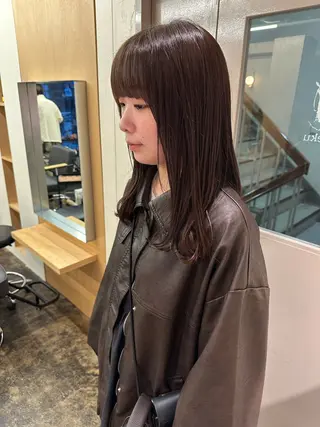 セミロング カラー yupi🐈⬛ レイヤー/パーマのヘアスタイル