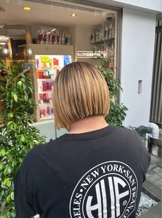 ショート レイヤー/顔周り/ 韓国ヘア🤍フウカのヘアスタイル