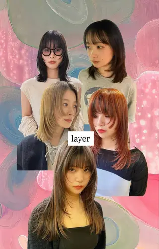 セミロング cupra所属・カワクボ ソラのヘアスタイル