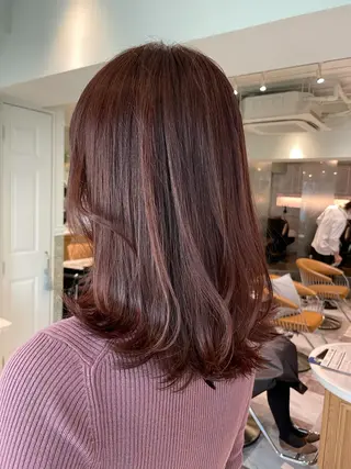 セミロング カラー 美髪/カラー 美容院🌈渡辺隼也のヘアスタイル