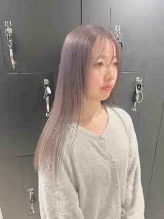 ロング カラー ハイトーン･髪質改善 MIOKAのヘアスタイル