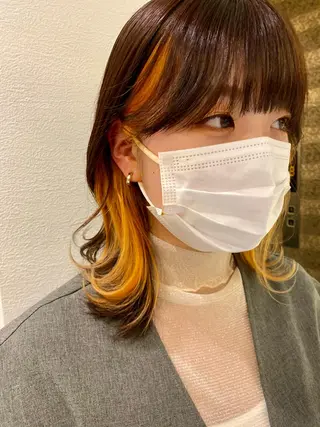 ロング カラー 顔周り/ブリーチなし /縮毛矯正🫧伊勢のヘアスタイル