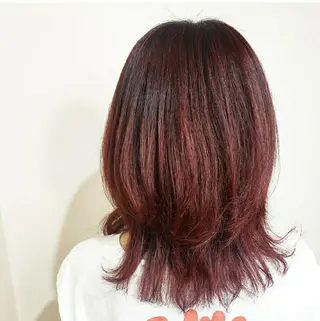 ミディアム 🇰🇷透明感×ハイ トーン🌟tomoのヘアスタイル