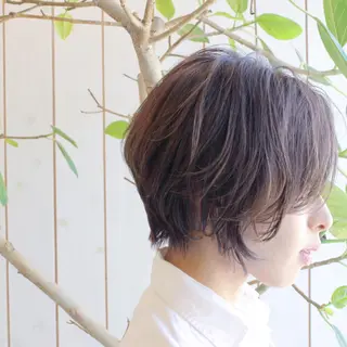 ショート カラー 小濱 秀人のヘアスタイル