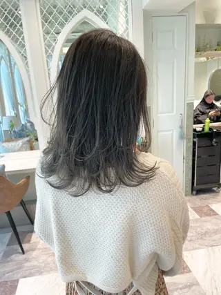 セミロング カラー 美髪/カラー 美容院🌈渡辺隼也のヘアスタイル