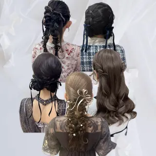 ヘアアレンジ Rio🎀 カラー/顔周りカットのヘアスタイル
