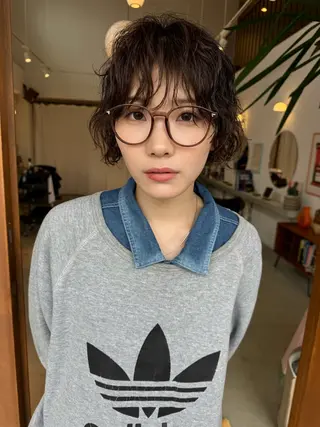 ショート パーマ 中嶋 勇太のヘアスタイル