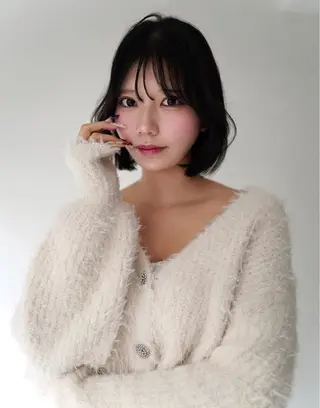 ミディアム Beleza shibuya所属・柏木 理那のヘアスタイル