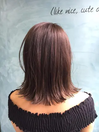 カラー ミディアム パーマ 🎊LUZ🎊_公 式_🩵髪質改善🩵のヘアスタイル