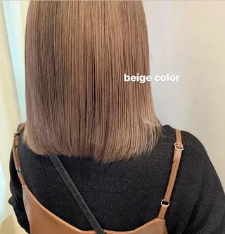 セミロング カラー 顔周りレイヤー 🎀マリノのヘアスタイル