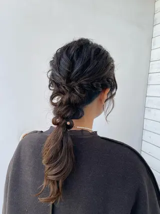 ヘアアレンジ 廣元 早紀のヘアスタイル