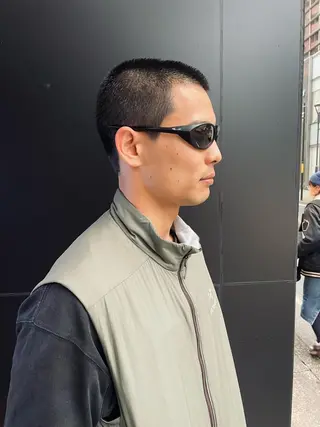 メンズ スパイキーパーマ 柏NO1 藤本葉のヘアスタイル