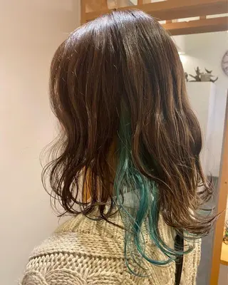 セミロング カラー 髪質改善 大内翔太のヘアスタイル