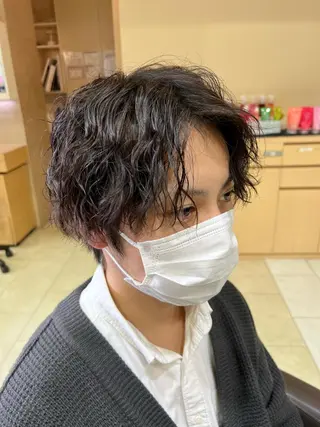 パーマ メンズ メンズカット/柏/韓 国/メンズパーマ航太のヘアスタイル