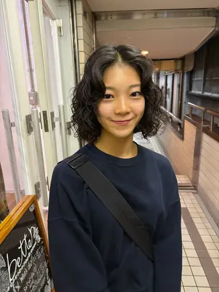 ミディアム パーマ kaito パーマ募集！🔵のヘアスタイル