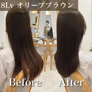 ロング カラー ブリーチなし✨艶髪 カラー𓃲YAGIのヘアスタイル