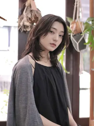 ミディアム カラー 木村陸弥 似合わせ 透明感カラー🌿のヘアスタイル