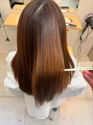 セミロング 原田 裕太のヘアスタイル