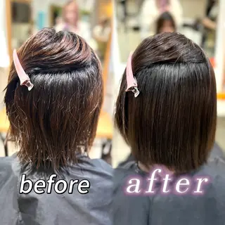 ミディアム 横浜｜韓国レイヤー｜ 暖色カラー｜まなとのヘアスタイル