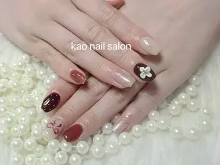 ネイル kao nail マグネット/長さだしのネイルデザイン