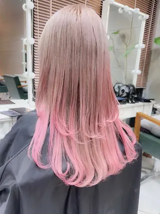 ロング カラー 𝐑𝐈𝐍𝐊𝐀 🐣🩷のヘアスタイル