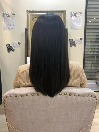 セミロング カラー 艶髪レイヤー上田 紗也🇰🇷💗のヘアスタイル