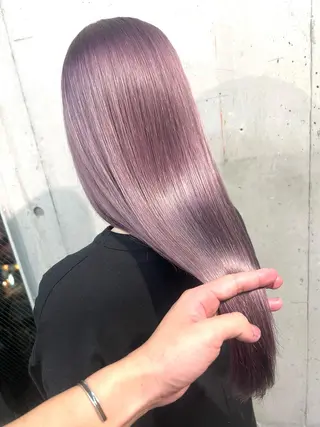 ロング カラー lani ブリーチ /ダブルカラーのヘアスタイル