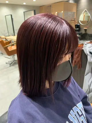 セミロング ACT仙台店所属・lena🎀 透明感カラー/韓国風のヘアスタイル