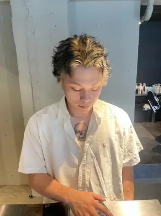 メンズ 透明感・美髪 monsoワニベユナのヘアスタイル