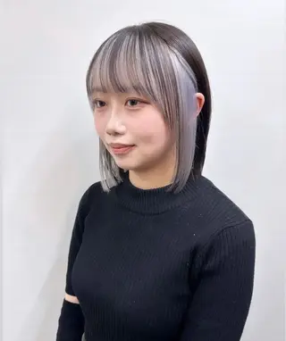 ミディアム 近藤 楓花のヘアスタイル