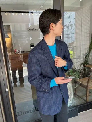 パーマ メンズ 千葉 郁也のヘアスタイル