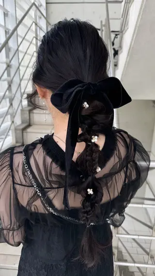 ロング ヘアアレンジ 椎葉 祐也のヘアスタイル