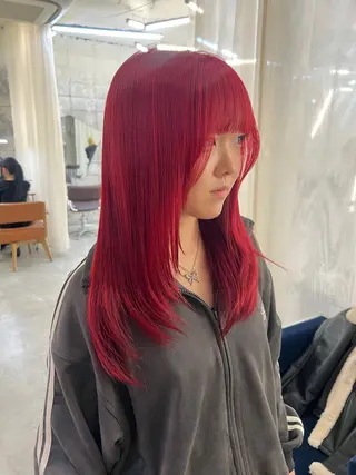 ロング カラー haco＋所属・圧倒的デザイン力 店長🎨RENAのヘアスタイル