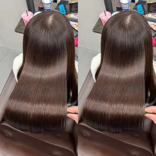 ロング XYZ所属・縮毛矯正/髪質改善 韓国風/MIKIYAのヘアスタイル