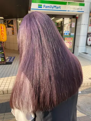 ロング カラー メンズ/艶髪/カラー サクラ🌸のヘアスタイル