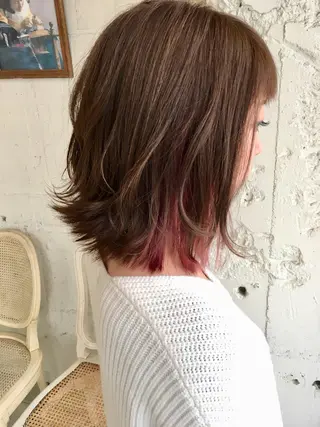 ミディアム 奥野 貴哉のヘアスタイル