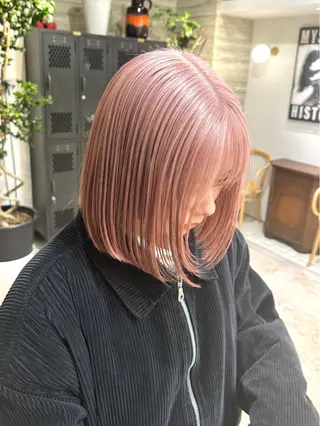 ショート カラー ササキカズマ〻透明感 〻色落ち〻赤み消しのヘアスタイル