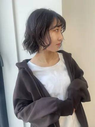 ショート パーマ pole所属・【pole】 minaのヘアスタイル