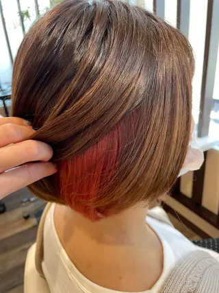 ショート カラー doigt de fee pasmal所属・古川 玲のヘアスタイル