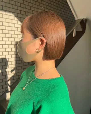ショート まろやか透明感カラー ♡MANAのヘアスタイル