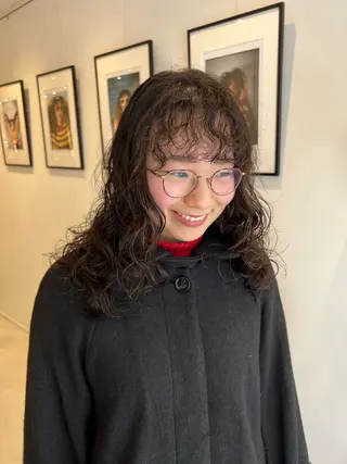 セミロング パーマ/名古屋パーマ / コデラ ナナホのヘアスタイル