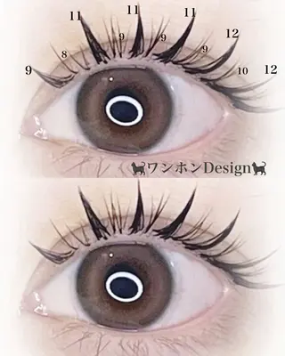 マツエク・マツパ Riel 明石店所属・Riel 明石店のマツエク・マツパデザイン