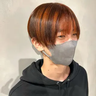 ショート カラー メンズ デザインカラー/パー マ🦖外岡咲希🦖のヘアスタイル