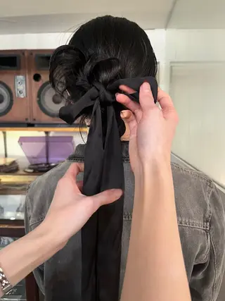 ロング ヘアアレンジ レイヤー/ベージュ mikuのヘアスタイル